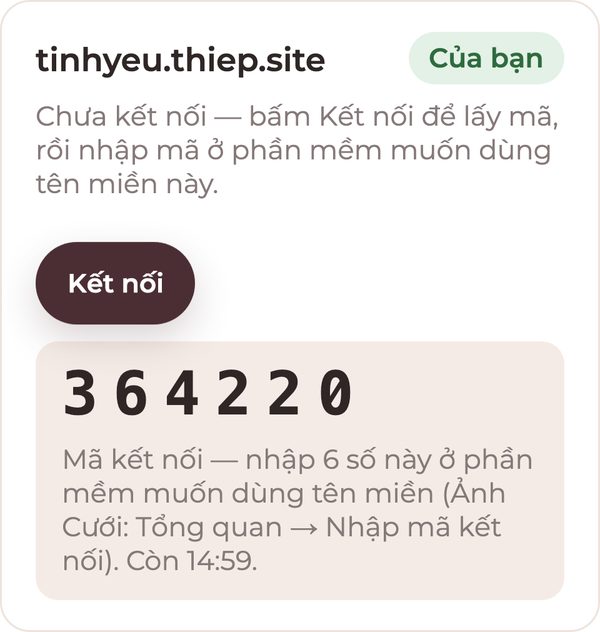 Mã kết nối 6 số