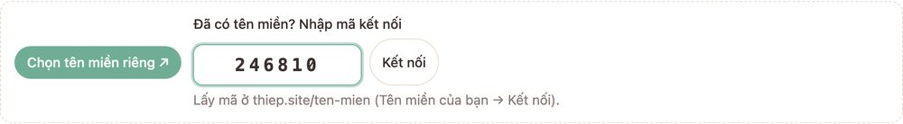 Ô nhập mã đã gõ 6 số